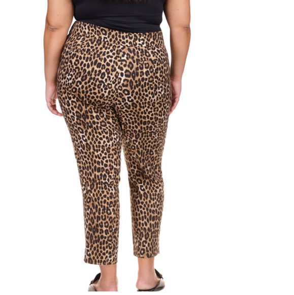 MICHAEL Michael Kors leopard print ankle pants 20w BNWT - Picture 2 of 3